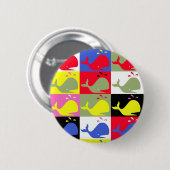 Badge Rond 5 Cm Bouton Andy Whale-Hole™ (Devant & derrière)