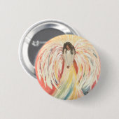 Badge Rond 5 Cm Bouton Angel de prière (Devant & derrière)