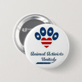 Badge Rond 5 Cm Bouton animal d'activistes (Devant & derrière)