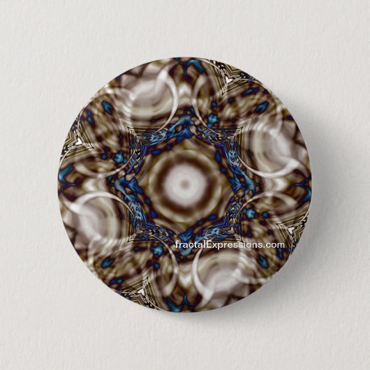 Badge Rond 5 Cm Bouton - Anneaux d'illusion 3 (Devant)