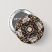 Badge Rond 5 Cm Bouton - Anneaux d'illusion 3 (Devant & derrière)