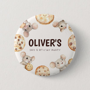 Badge Rond 5 Cm Bouton Anniversaire de enfant de cookies et de sou