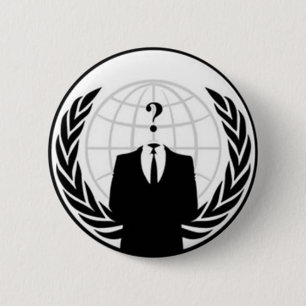 Badge Rond 5 Cm Bouton anonyme