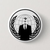 Badge Rond 5 Cm Bouton anonyme (Devant)