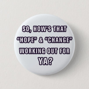 Badge Rond 5 Cm Bouton anti Obama