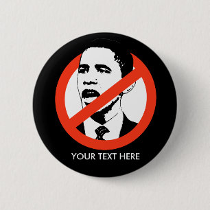 Badge Rond 5 Cm Bouton anti-Obama / Customisé