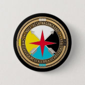 Badge Rond 5 Cm Bouton ®️ Apache Knife (Devant)