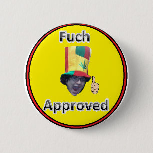 Badge Rond 5 Cm bouton approuvé de fuch
