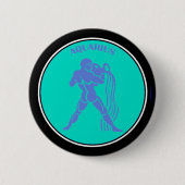 Badge Rond 5 Cm Bouton Aquarius (Devant)