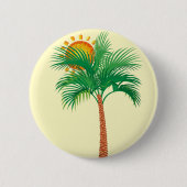 Badge Rond 5 Cm Bouton Arbre de palme (Devant)