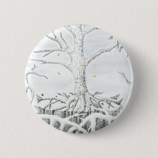 Badge Rond 5 Cm Bouton Arbre de vie
