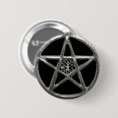 Badge Rond 5 Cm Bouton Arbre Pentacle De Vie (Devant & derrière)