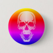 Badge Rond 5 Cm Bouton Arc-en-ciel (Devant)