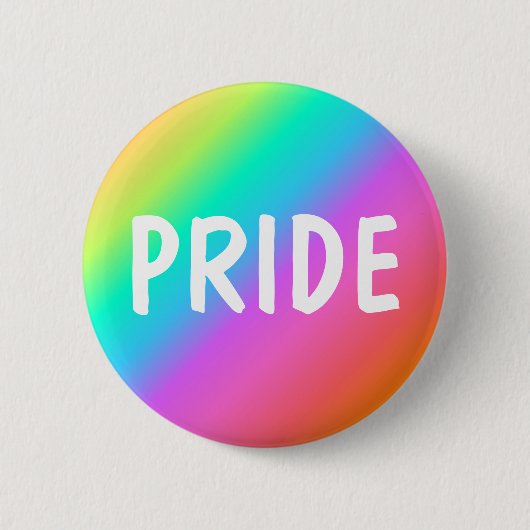 Badge Rond 5 Cm Bouton Arc-en-ciel (Devant)