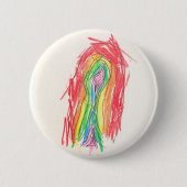 Badge Rond 5 Cm Bouton arc-en-ciel d'Eve (Devant)