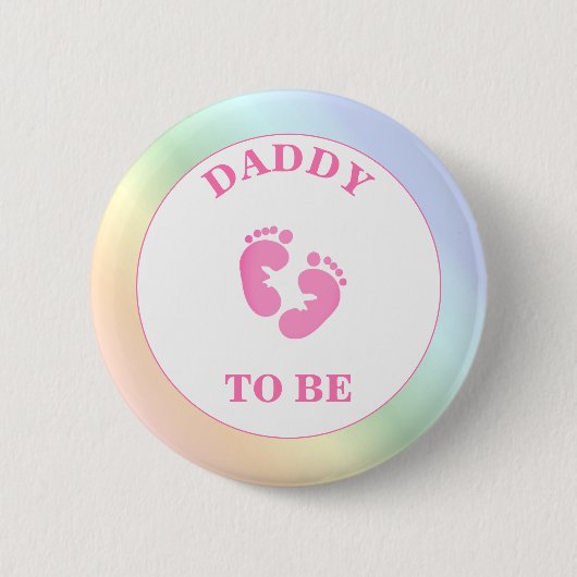 Badge Rond 5 Cm Bouton Arc-en-ciel pour être (fille) Pinback (Devant)