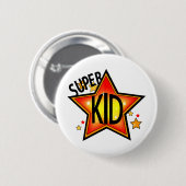 Badge Rond 5 Cm Bouton arrière de la broche d'enfant étoile (Devant & derrière)