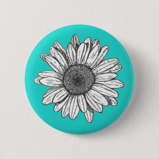 Badge Rond 5 Cm Bouton arrière de Pin de fleur (Devant)