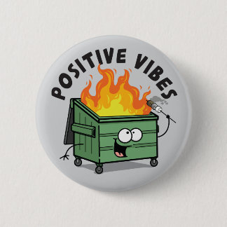Badge Rond 5 Cm Bouton Arrondi de vibes positives