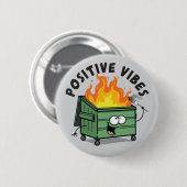 Badge Rond 5 Cm Bouton Arrondi de vibes positives (Devant & derrière)
