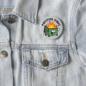 Badge Rond 5 Cm Bouton Arrondi de vibes positives (En situation)