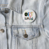 Badge Rond 5 Cm Bouton Art Nerd (En situation)