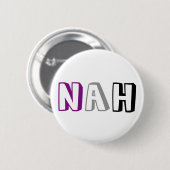 Badge Rond 5 Cm Bouton asexuel de fierté (Devant & derrière)