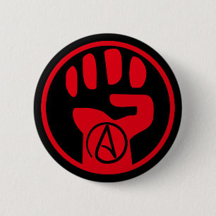 Badge Rond 5 Cm Bouton athée de puissance