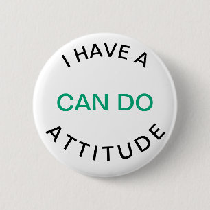 Badge Rond 5 Cm Bouton Attitude