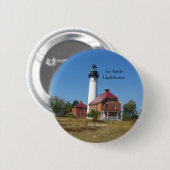 Badge Rond 5 Cm Bouton Au Sable Lighthouse (Devant & derrière)