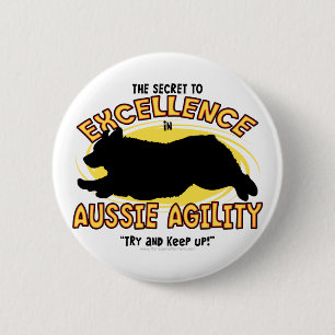 Badge Rond 5 Cm Bouton australien de secret de berger d'agilité