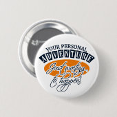 Badge Rond 5 Cm Bouton AVENTURE (Devant & derrière)