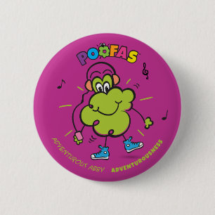 Badge Rond 5 Cm Bouton aventureux d'Abby