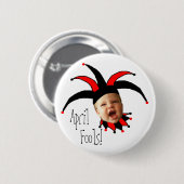 Badge Rond 5 Cm Bouton Avril Fools (Devant & derrière)