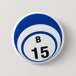 Badge Rond 5 Cm Bouton B15 Bingo Ball