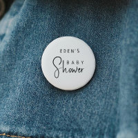 Bouton Baby shower Neutre Moderne Simple