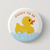 Badge Rond 5 Cm Bouton Baby shower papa-to-Be | Duc en caoutchouc  (Devant)