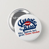 Badge Rond 5 Cm Bouton Baiser australien (Devant & derrière)