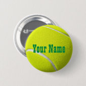 Badge Rond 5 Cm Bouton Ball Tennis Tennis (Devant & derrière)