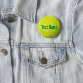 Badge Rond 5 Cm Bouton Ball Tennis Tennis (En situation)