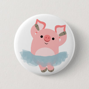 Badge Rond 5 Cm Bouton Ballerina Ballerina Bouton de dessin mignon