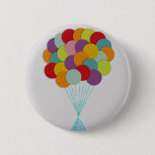 Badge Rond 5 Cm Bouton Ballons (Devant)