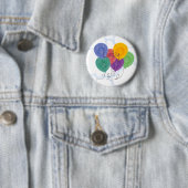 Badge Rond 5 Cm Bouton Ballons Badton (En situation)