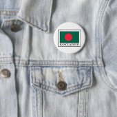 Badge Rond 5 Cm Bouton Bangladesh (En situation)