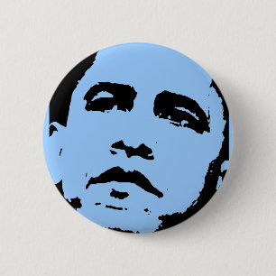 Badge Rond 5 Cm Bouton Barack Obama