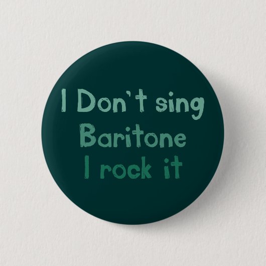 Badge Rond 5 Cm Bouton Baritone Rock It (Devant)