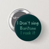Badge Rond 5 Cm Bouton Baritone Rock It (Devant & derrière)