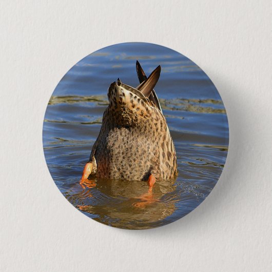 Badge Rond 5 Cm Bouton Bas vers le haut (Devant)