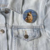 Badge Rond 5 Cm Bouton Bas vers le haut (En situation)