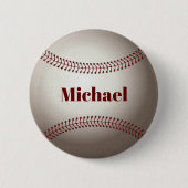 Badge Rond 5 Cm Bouton Baseball (Devant)